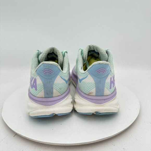 Hoka One One W Clifton 9 Women Size 9B 1127896 SOLM Sunlit Ocean Lilac Mist Shoe - Picture 5 of 11